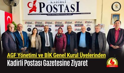 AGF Yönetimi ve BİK Genel Kurulu Üyelerinden Kadirli Postası Gazetesine Ziyaret